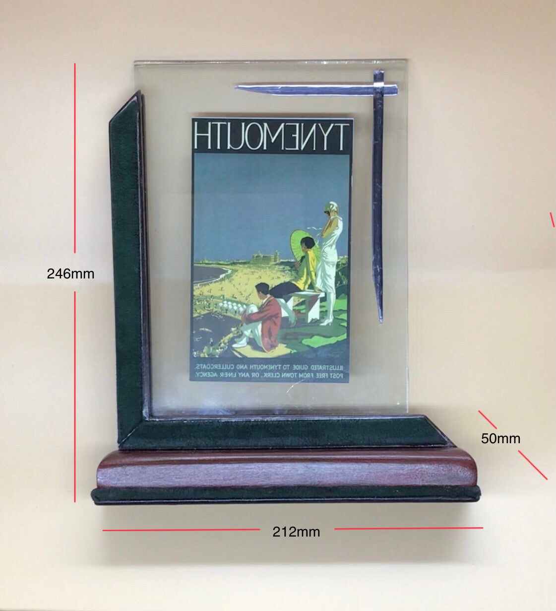 Pair (X2) of Mirror Image Art Deco Velvet Photo Frames