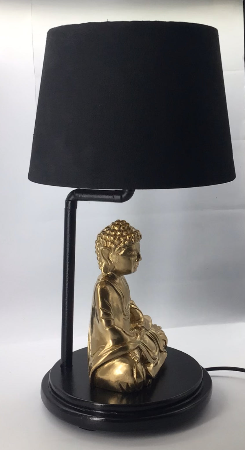 AMITABHA - Meditation Buddha Wooden Table Lamp