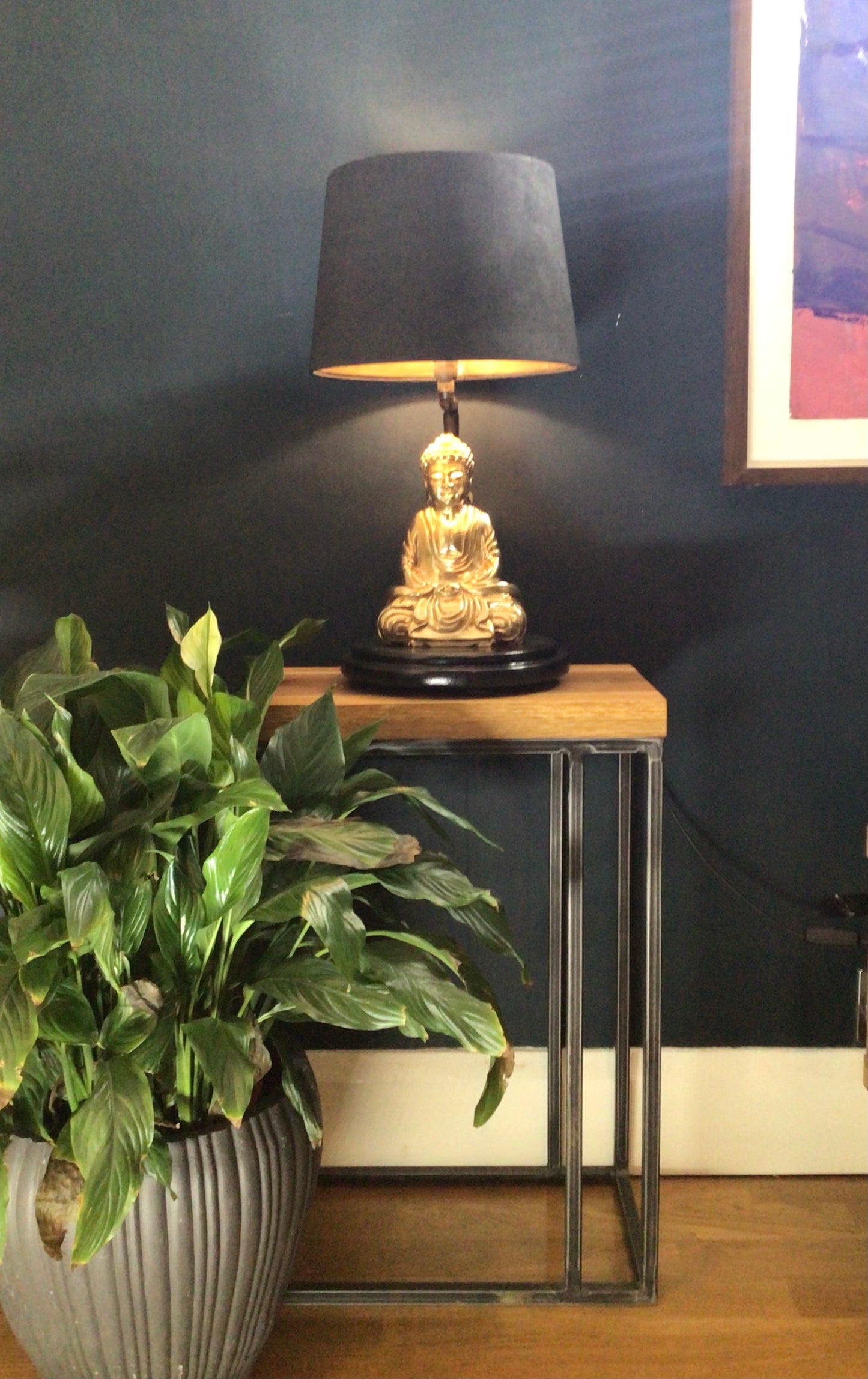AMITABHA - Meditation Buddha Wooden Table Lamp