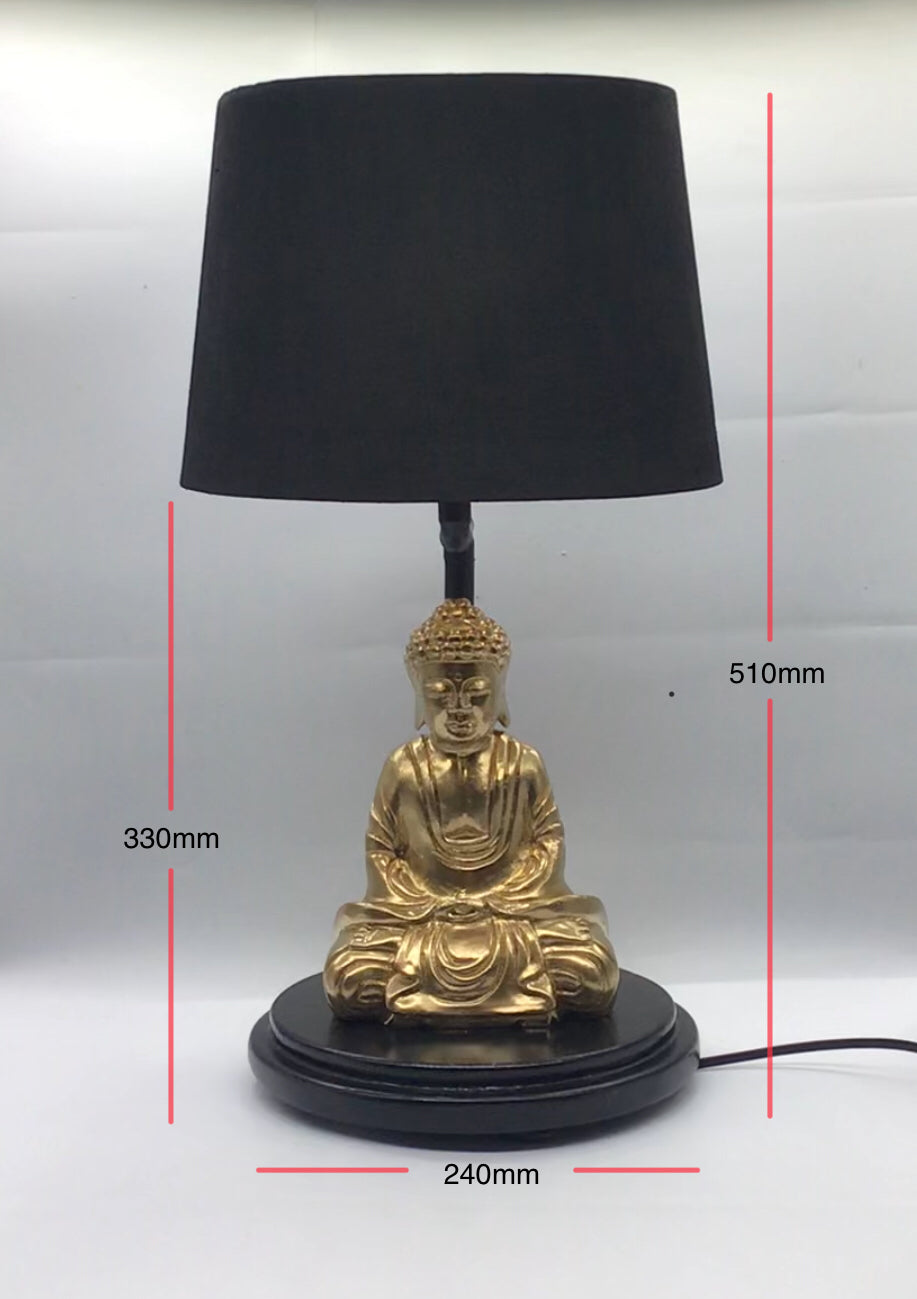 AMITABHA - Meditation Buddha Wooden Table Lamp