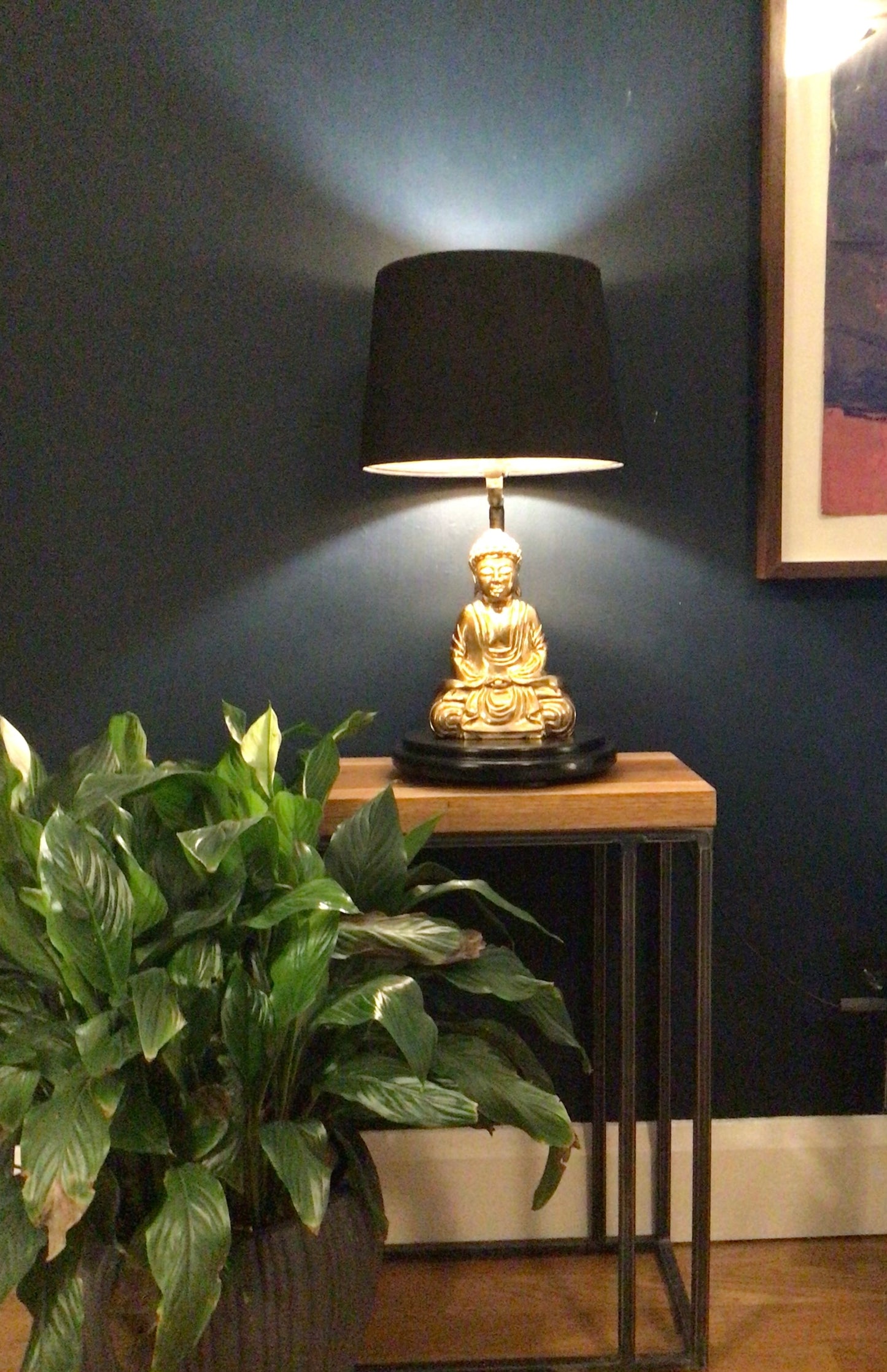 AMITABHA - Meditation Buddha Wooden Table Lamp