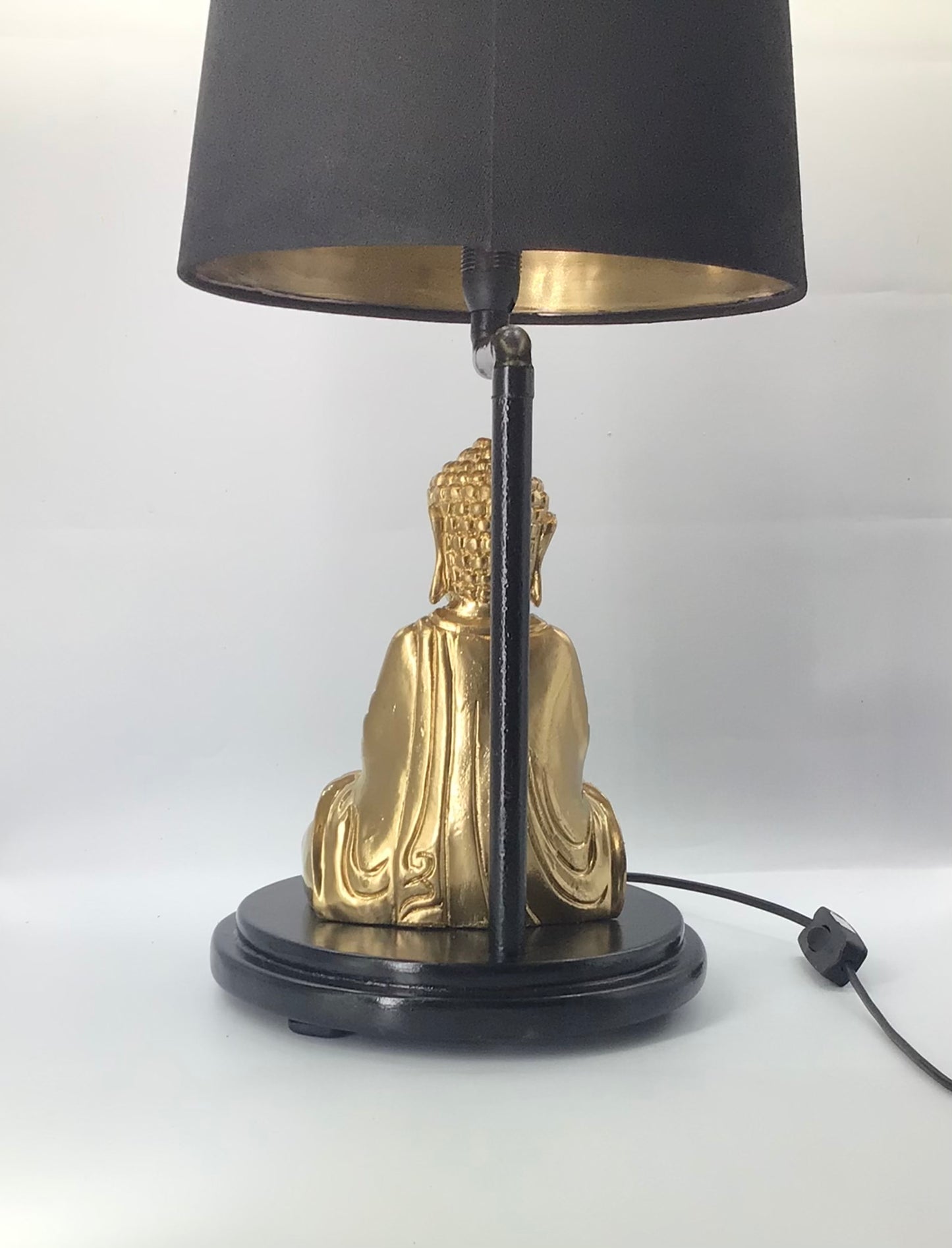 AMITABHA - Meditation Buddha Wooden Table Lamp