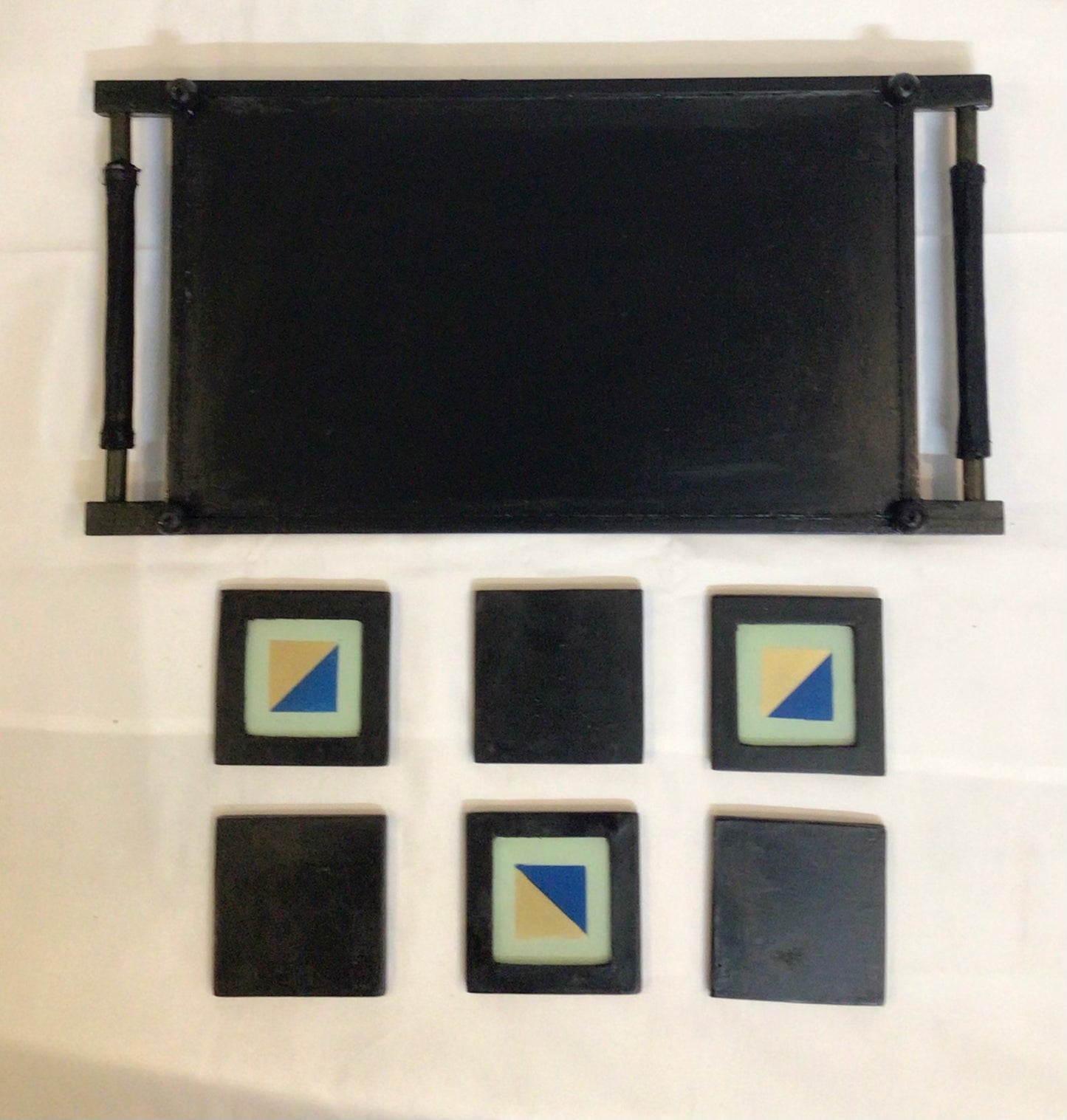 Art Deco Cocktail Tray and Coasters