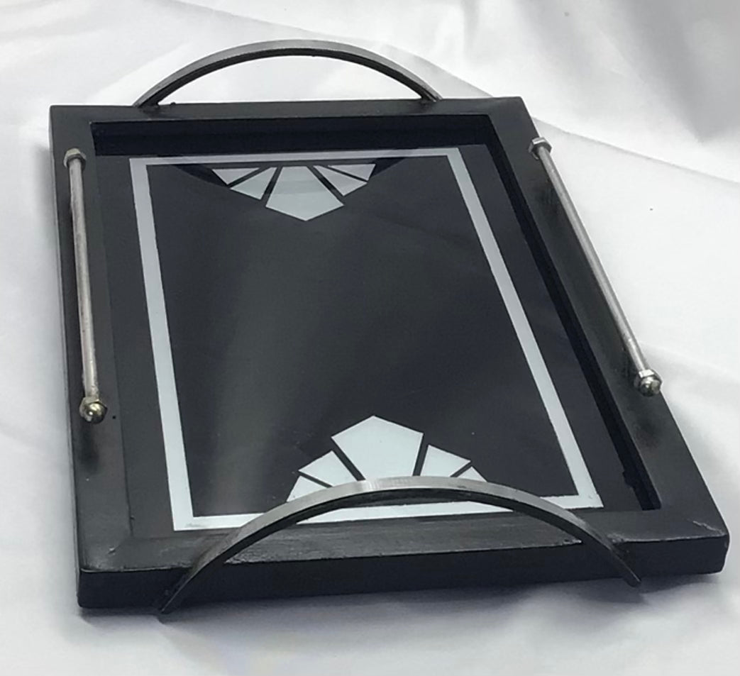 Art Deco Tray/Coaster Set