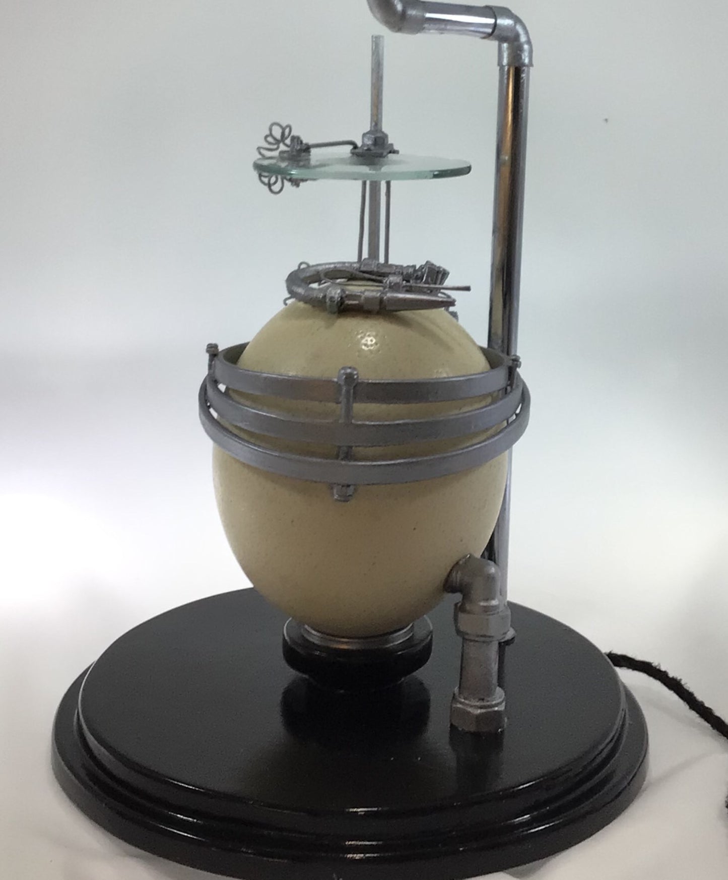 Ostrich Egg Accent Table Lamp