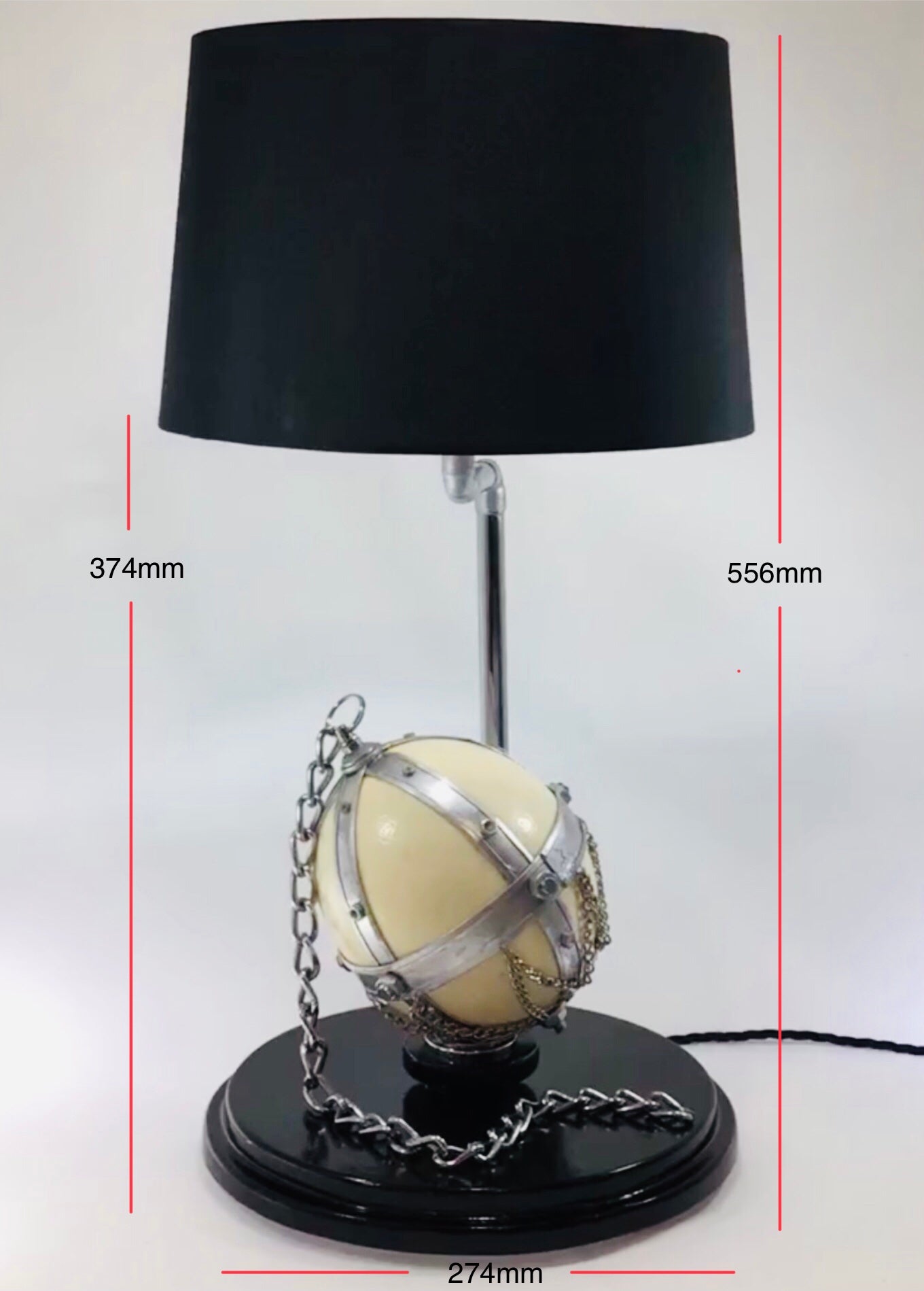 Ostrich Egg Accent Table Lamp