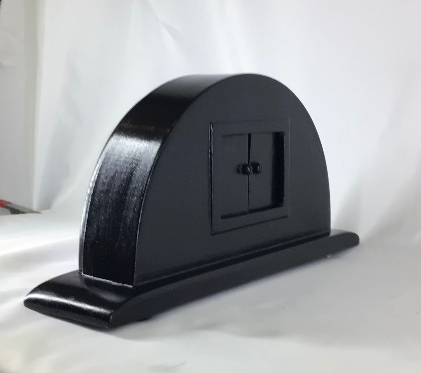 Royal Blue Art Deco Mantle Clock