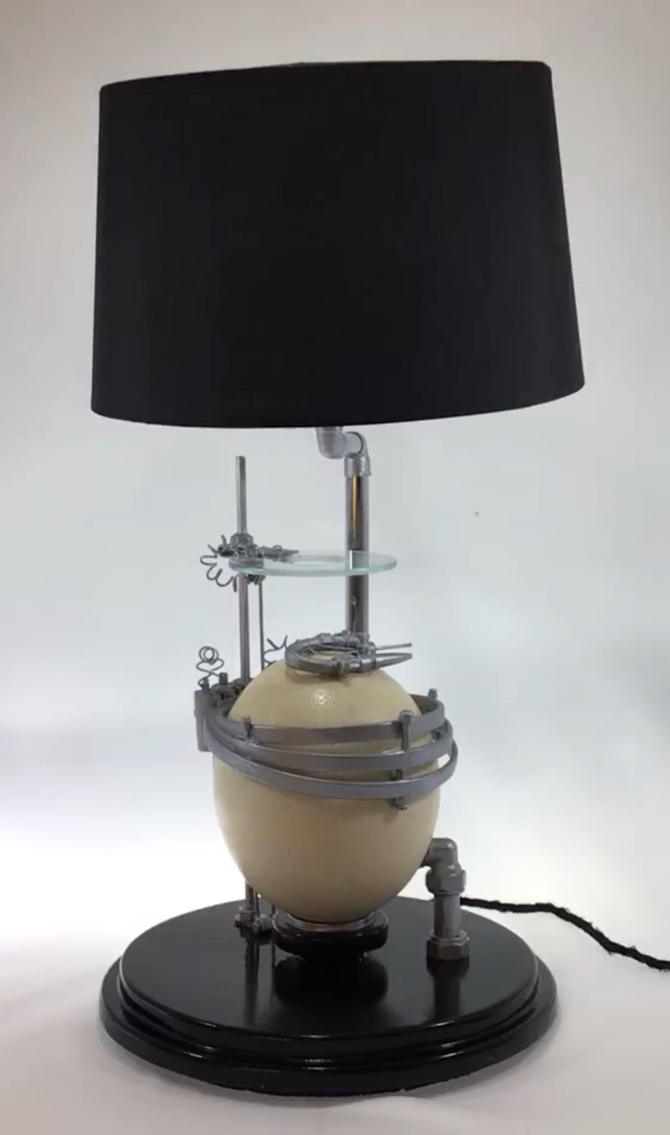 Ostrich Egg Accent Table Lamp