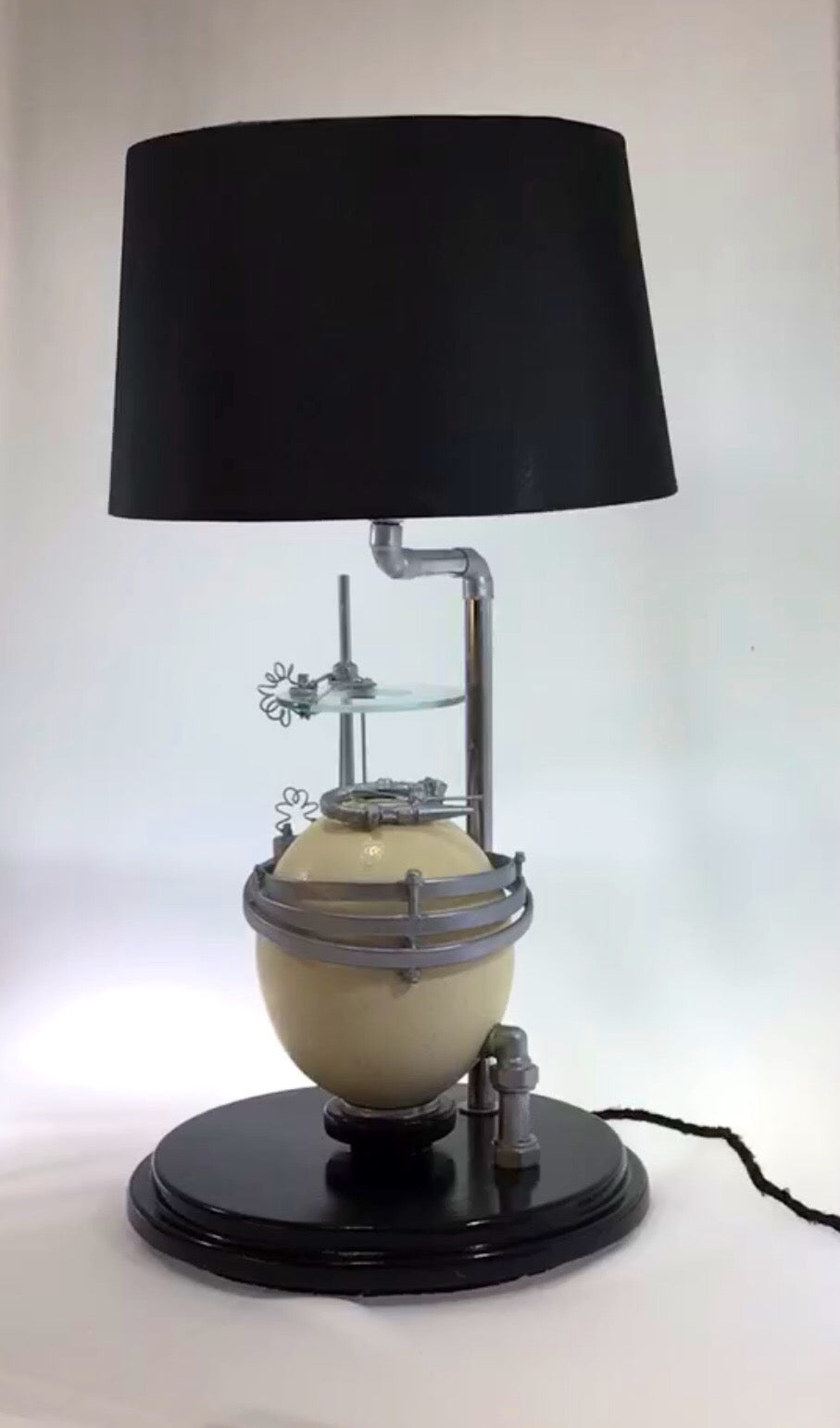 Ostrich Egg Accent Table Lamp