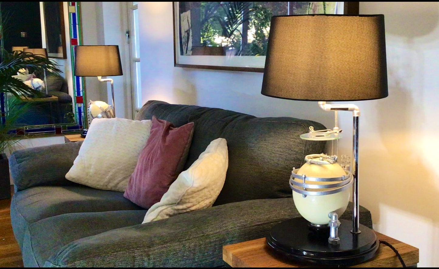 Ostrich Egg Accent Table Lamp