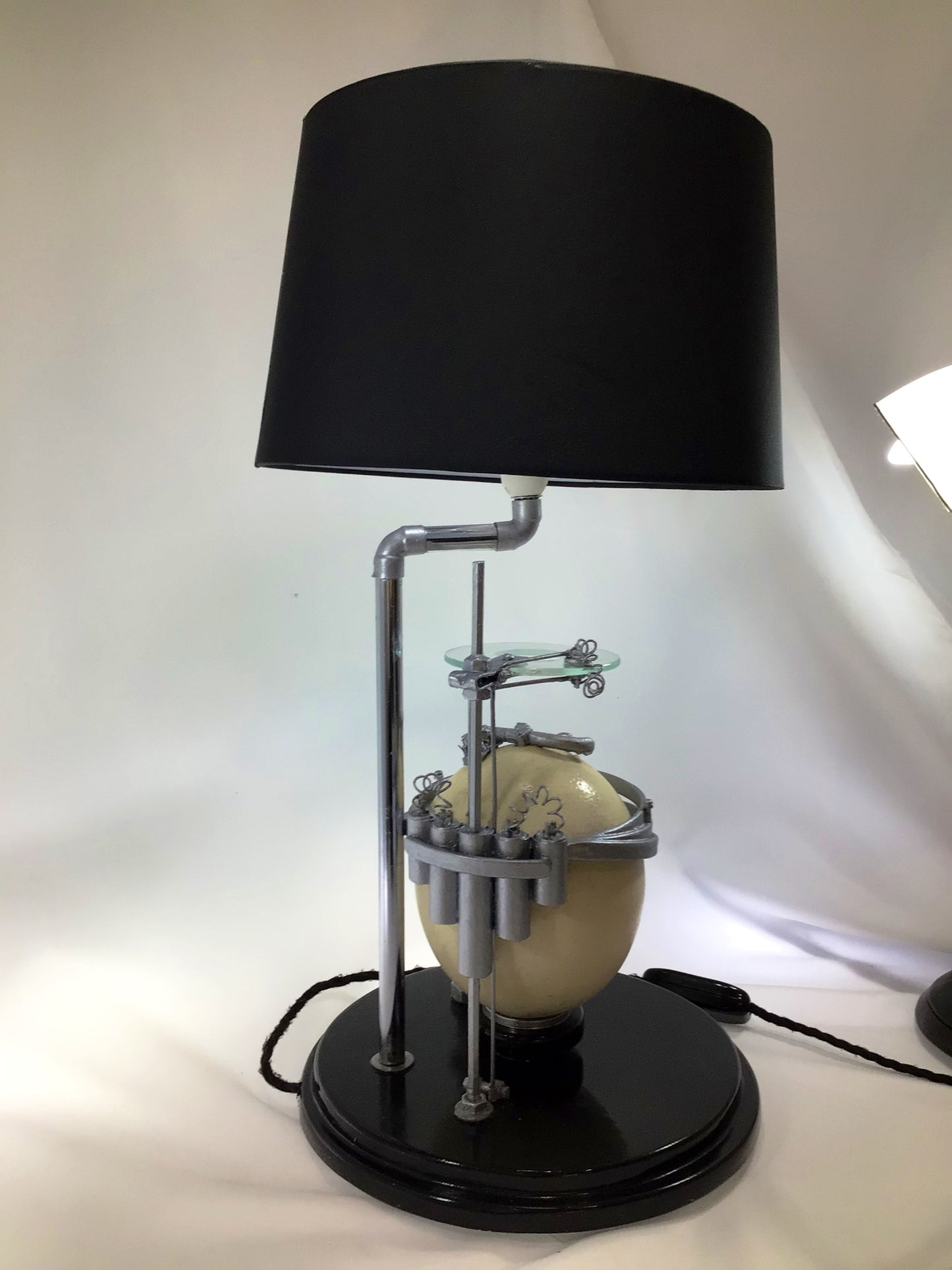 Ostrich Egg Accent Table Lamp