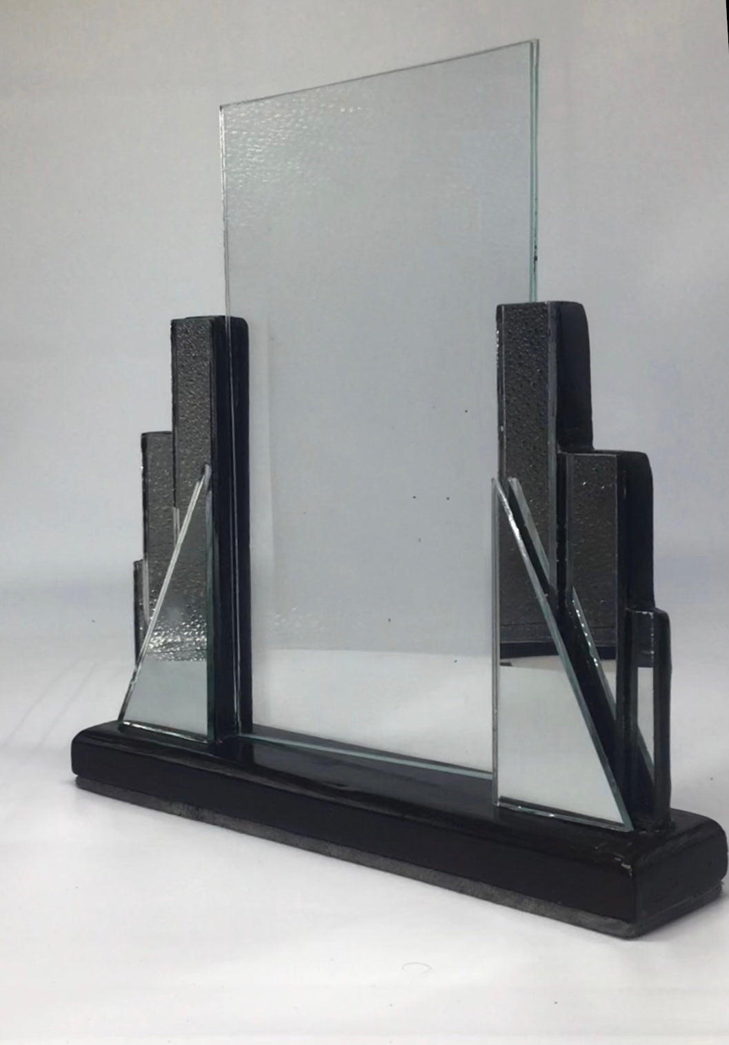 Art Deco Design Mirrored Photo Frame