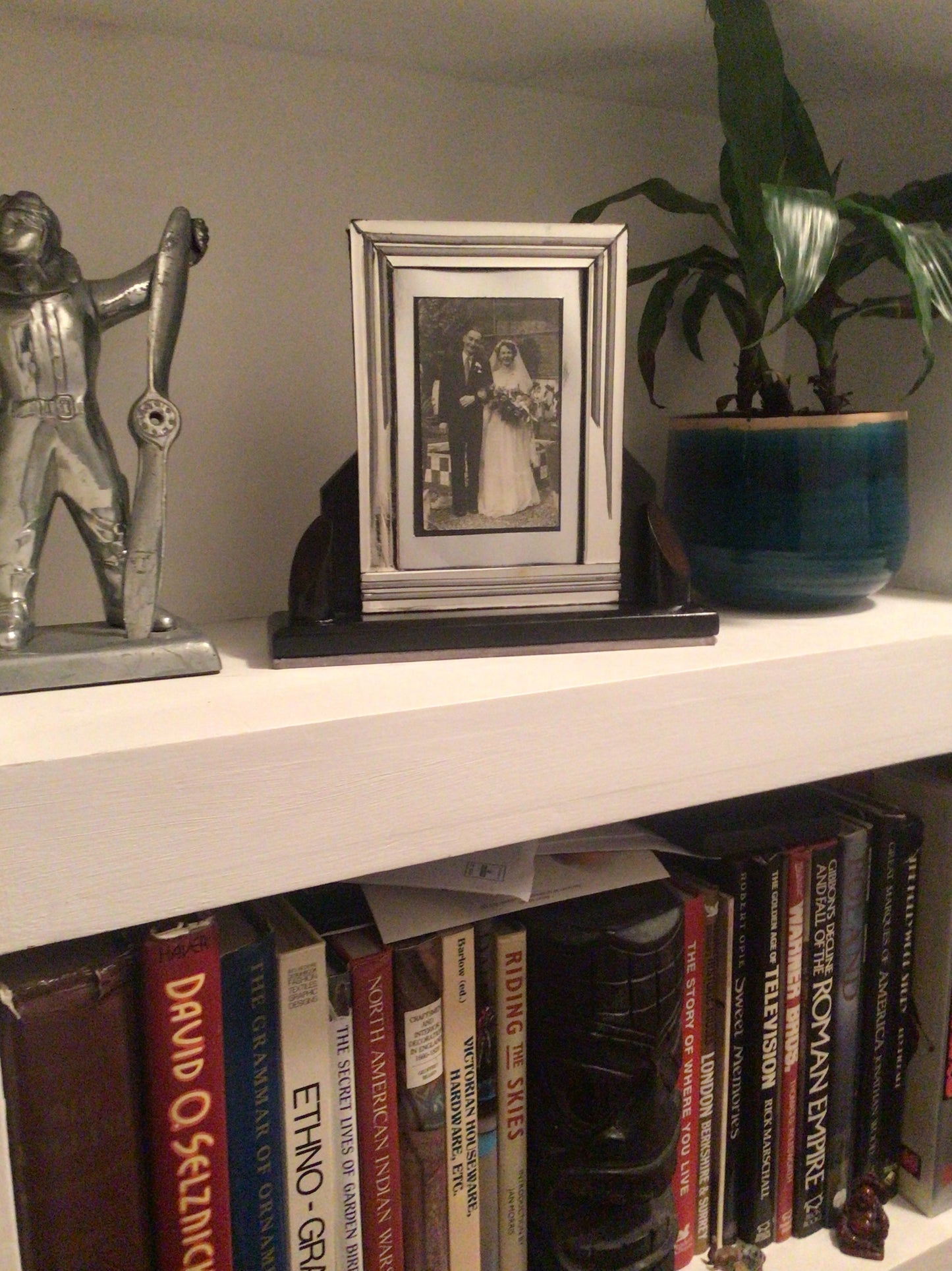 Art Deco design Silver Photo Frame