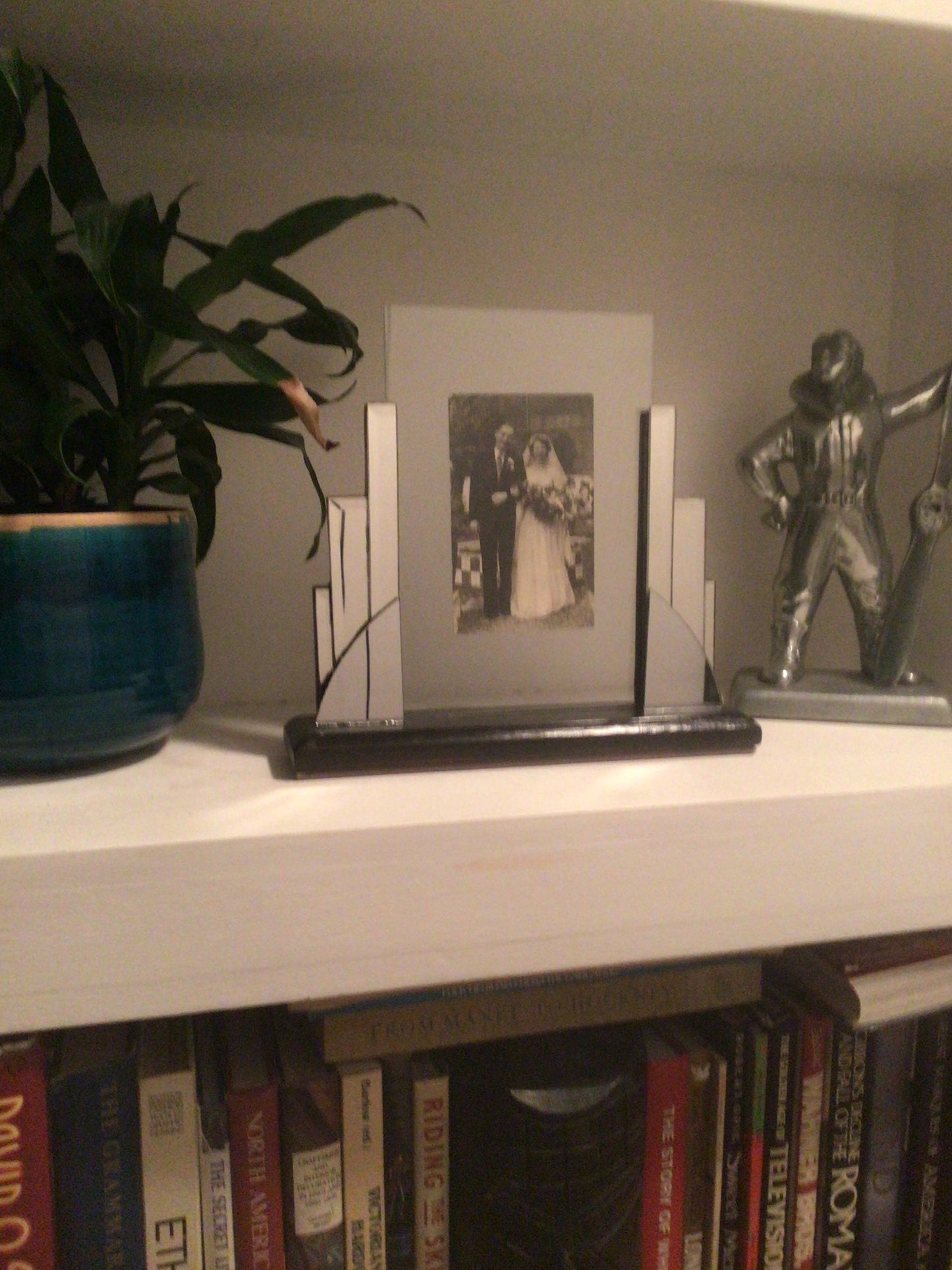 Art Deco Style Mirrored Photo Frame