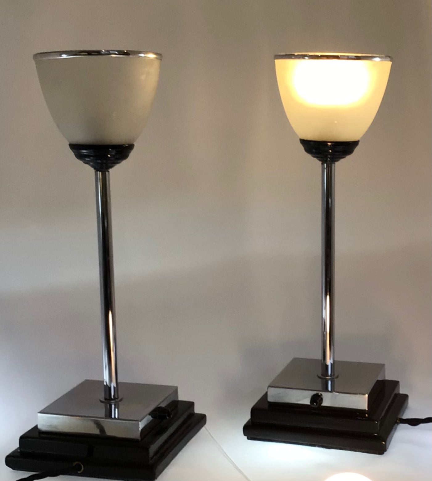 Art Deco Style Lamps (Pair)
