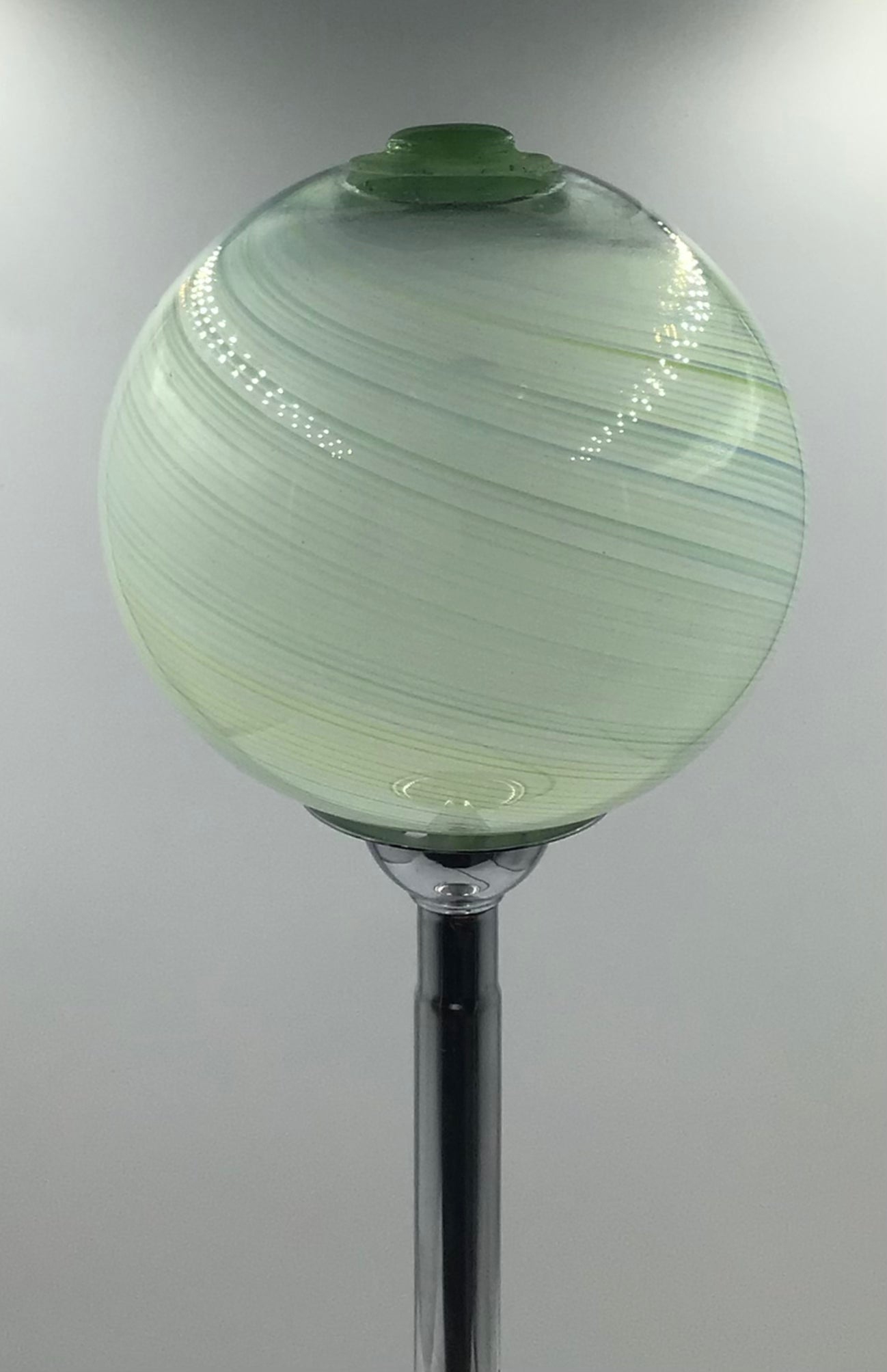 Art Deco Chrome and Glass Desk Lamp