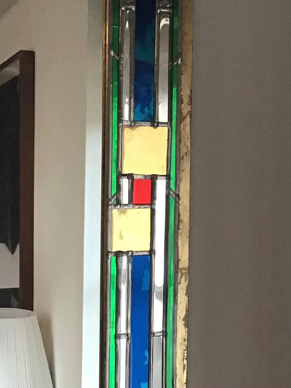 Large Art Deco Style Colourful Wall Mirror