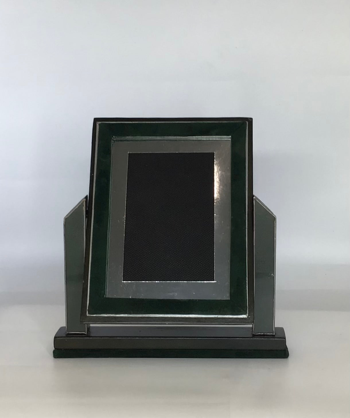 Green Velvet Art Deco Swivel Photo Frame