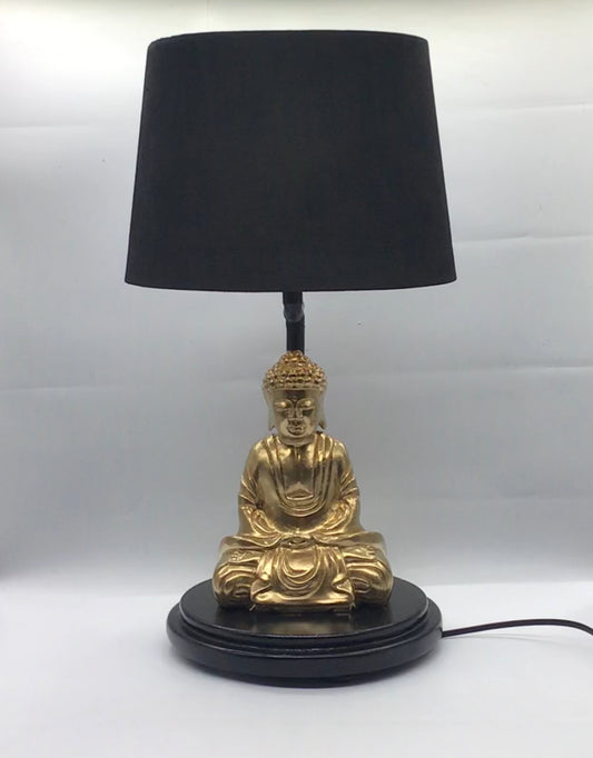 AMITABHA - Meditation Buddha Wooden Table Lamp