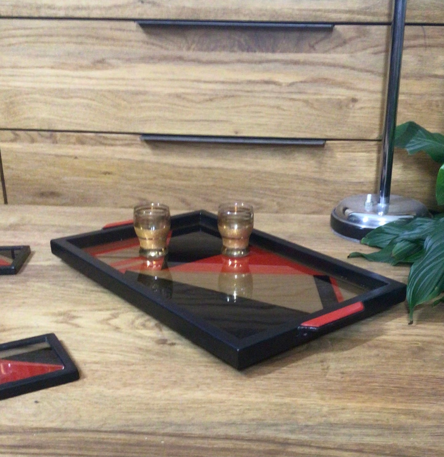 Bau Haus Tray/Coaster Set