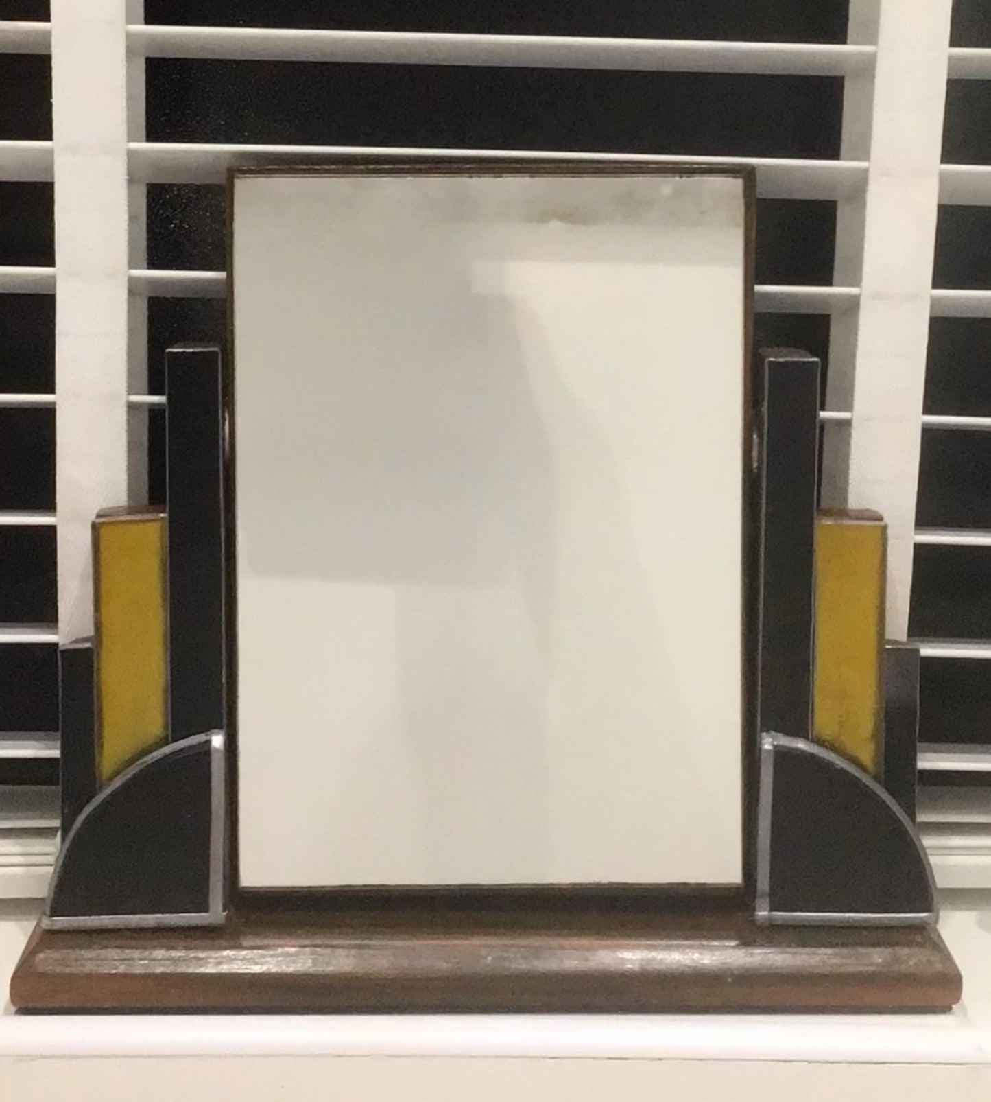 Art Deco Glass Bathroom Mirror