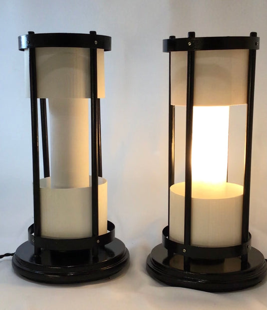 Art Deco ‘Orientle’ Bedside Lamps (Pair)