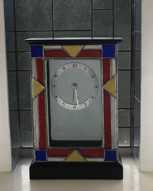 Large Arts and Craft Style Mantle Clock