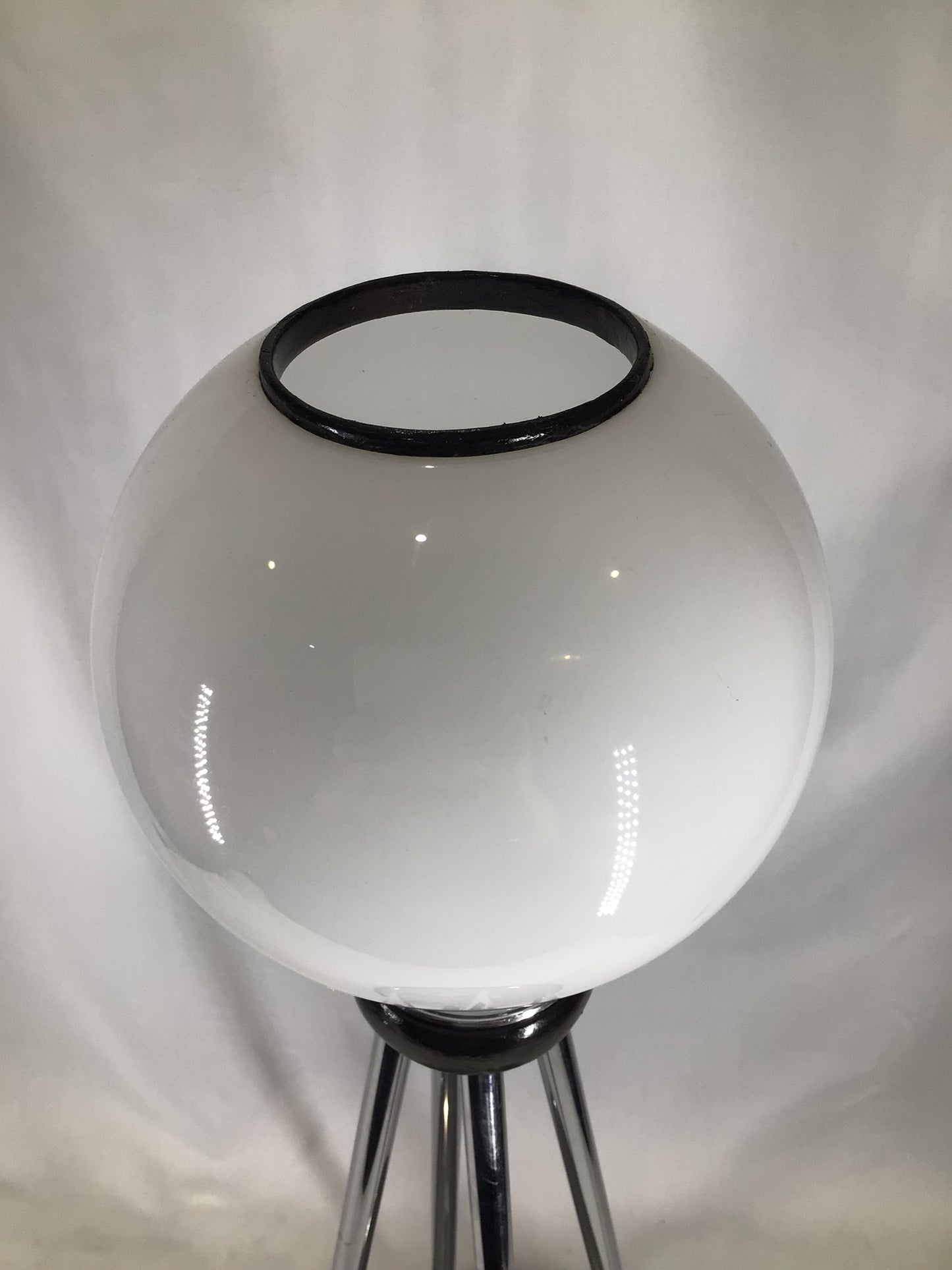 Chrome Globe Floor Lamp