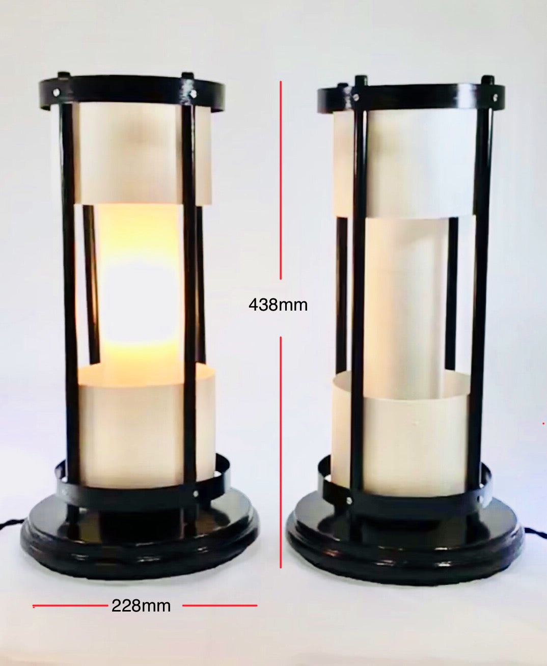 Art Deco ‘Orientle’ Bedside Lamps (Pair)