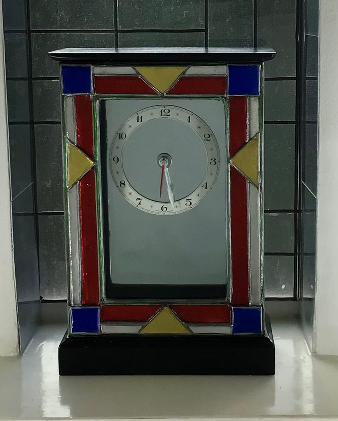 Large Arts and Craft Style Mantle Clock